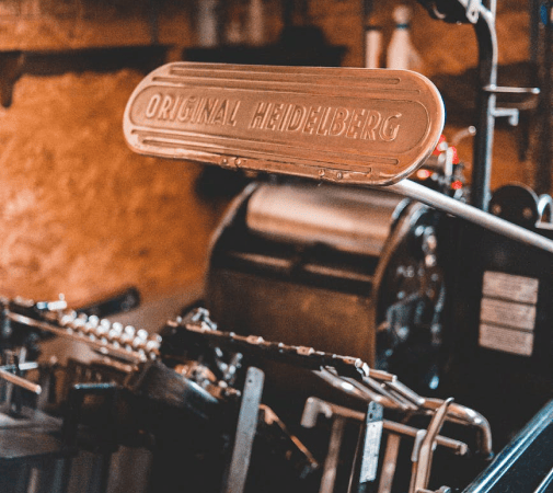 An image of a signage machine used for creating and displaying signs or digital content.