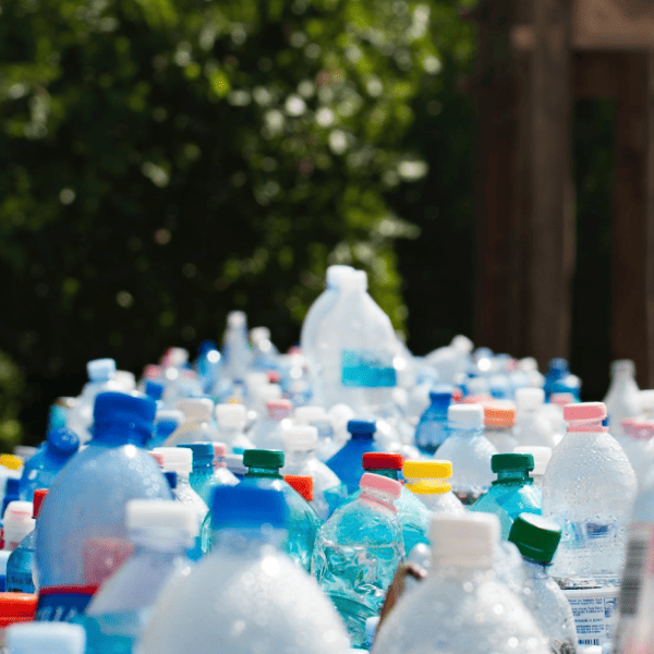 Collection all bottled container material waste for recycling