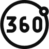 360-outline icon